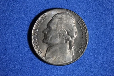 ESTATE FIND 1948 - D JEFFERSON NICKEL!!  #K54304 - Image 1 of 2