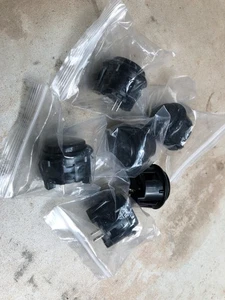 6x Schwarz 30mm Mikroschalter Arcade Schrank Knopf passend für MAME Projekt - Bild 1 von 1