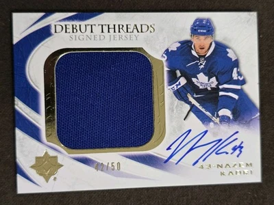 2010-11 Nazem Kadri Ultimate Debut Threads Signed Jersey Rookie Auto RC /50 - Image 1 of 2