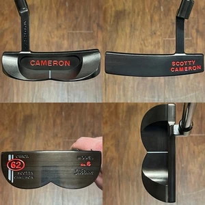 Scotty Cameron Circa 62 6 Putter - MINT - Xtreme Dark Finish - DLC - RED - Picture 1 of 10