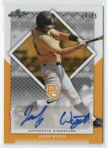 Jacob Wyeth RC  #14/25 Auto  2016 Leaf Perfect Game  NrMint/Mint - Aliz