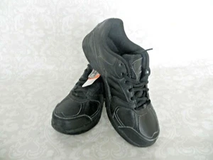 Avia Service Women's Size 6.5 W Black Lace Up Sneakers Scotchgard Protecter - Picture 1 of 9