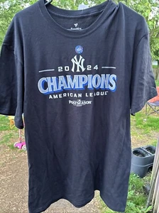 Fanatics Mens Size XL 2024 NY Yankees AL Champions T Shirt - Picture 1 of 5