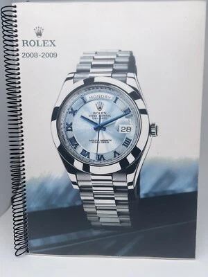 Rolex 2008-2009 Complete Catalog of Watches, Dials, and Bracelets. RARE!! - Immagine 1 di 4