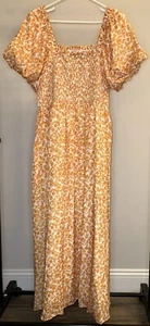 Ivy City Co Orange Floral Serendipity Maxi Dress - Size XL - Picture 1 of 3