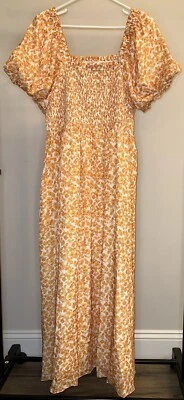 Ivy City Co Orange Floral Serendipity Maxi Dress - Size XL - Image 1 of 3