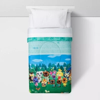 Twin Size Nintendo Animal Crossing DIY Paradise Comforter  - New - Image 1 of 4