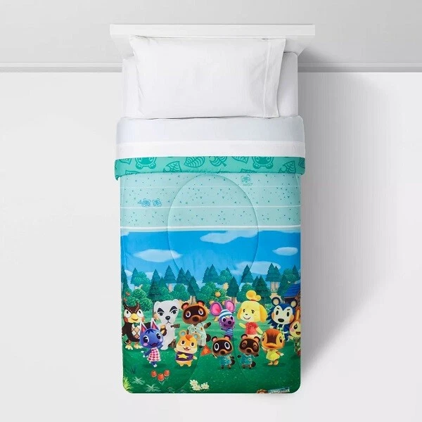 Twin Size Nintendo Animal Crossing DIY Paradise Comforter  - New - Image 1 of 4