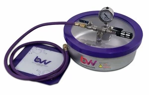 BVV Best Value Vacs 1 Gallon Flat Stainless Steel Vacuum Chamber - Picture 1 of 1