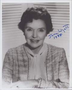 Jane Wyatt - Autograph - 1988 -  From the Larry Littlefield Collection - COA - Picture 1 of 2