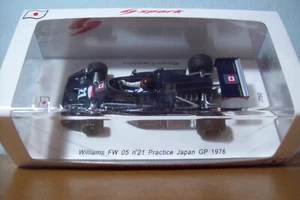 1/43 SPARK SJ020 WILLIAMS FW05 PRACTICE JAPAN GP 1976 #21 MASAMI KUWASHIMA - Picture 1 of 5