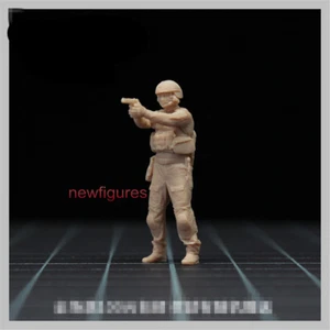 1/64 American Soldier Gun Escena Accesorios Minitura Figura Modelo Ajuste Coches Vehículos - Imagen 1 de 6