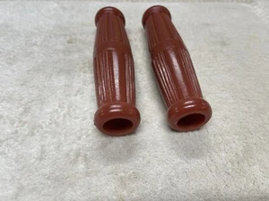 BICYCLE GRIPS Brick Red Messinger Tandem Grips - Picture 1 of 4