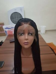 Braided Lace Wig, Ghana Weave, Neat Cornrows and braids, Full Frontal Lace Wig.