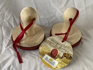 Birkmann Silicone Holiday Cookie Stamp Press Set of 2 Angels New - Picture 1 of 8