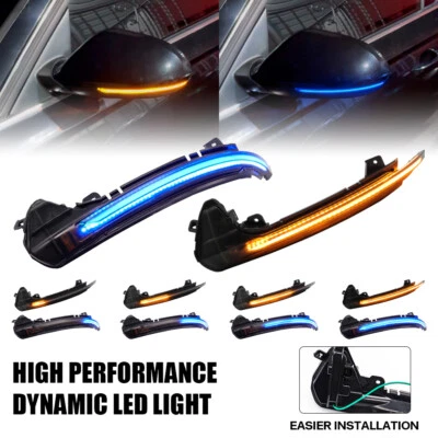 Espejo retrovisor lateral intermitente dinámico LED luz intermitente para Audi A6 C7 4G S6 2013-2018 Foto 1 de 4