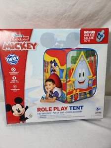 Disney Junior Mickey Mouse Role Play Tent - over 34" Tall - by Jakks - Picture 1 of 8