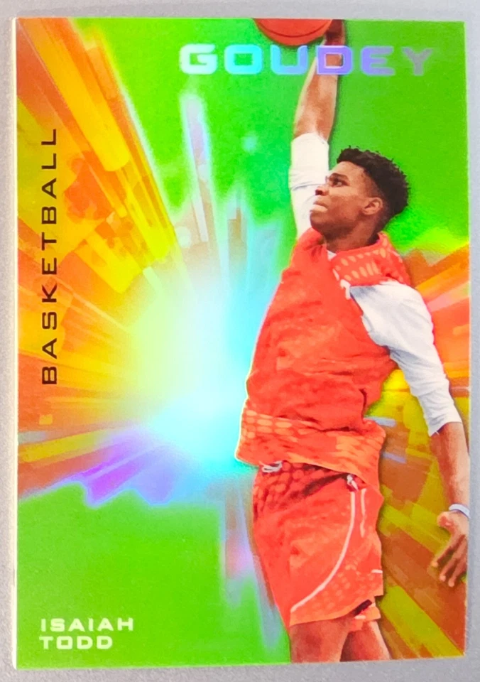 2021 Upper Deck Goodwin Champions Isaiah Todd #G-32 Goudey Neon Green SP Suns - Image 1 of 1