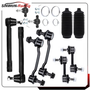 For 2006-2011 Hyundai Azera 12Pcs Ball Joints Sway Bar Tie Rod End Rack Bellow - Picture 1 of 8