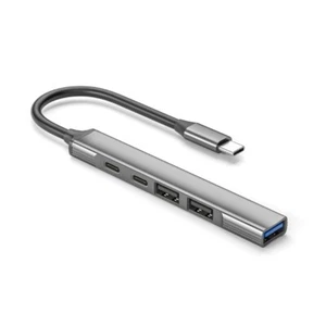 HUBs Tipo C 5 en 1 HUBs Aleación de Aluminio con Puerto Tipo C y USB 3.0/2.0 USB C - Imagen 1 de 8