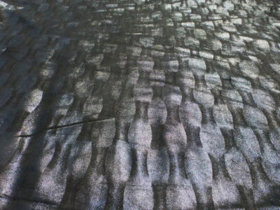 Piel de cordero piel suave sedosa negra con patrón de reloj de arena de diseñador iridiscente Foto 1 de 4