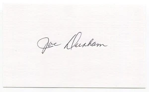 Joe Durham Signed 3x5 Index Card Autographed Baseball Baltimore Orioles - Picture 1 of 2