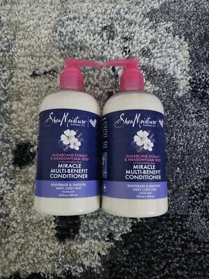 (2 бутылки) Shea Moisture Miracle многофункциональный кондиционер, 13 унций. - Изображение 1 из 3