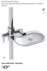 Symmons Slide Bar Mounted Soap Dish - Picture 1 of 6