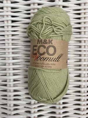 M & K ECO baby bomull cotton yarn, lime green, Netherlands, Lot Of 7 Skeins, $35 - Image 1 of 2