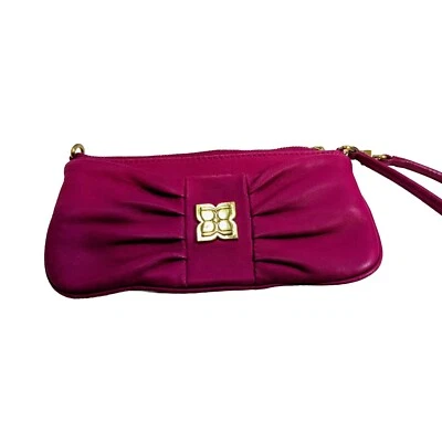 BCBG MAX AZRIA GENIUNE из овчины кожи клатч $138 очень хорошем состоянии  - Изображение 1 из 4