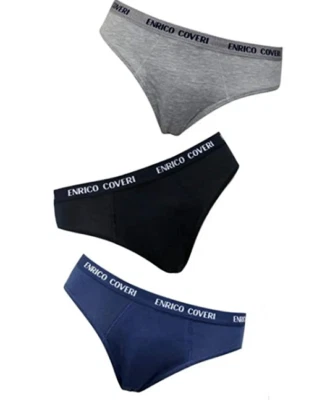 Enrico Coveri 6 Slip coveri Bambino Ragazzo Elastico Esterno Art. ES4000