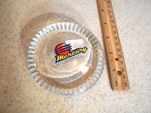 Official WNBA Phoenix Mercury Logo Glass Desk Office Paperweight Unused - Picture 1 of 4