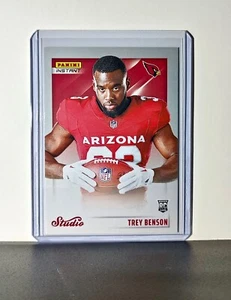 Trey Benson 2024 Panini NFL #29 Card Arizona Cardinals Studio Rookies 1/1672 - Imagen 1 de 2