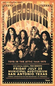 Póster de concierto de Aerosmith 1975 - Imagen 1 de 1