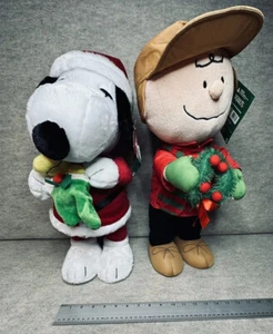 Peanuts Weihnachten weiche Skulptur 2017 Dekor 2 Stück Snoopy Charlie Brown 23 Zoll groß - Bild 1 von 18