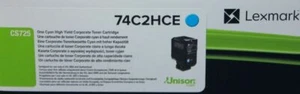 Original Lexmark 74C2HCE cyan CS725de/ dhe A-Ware - Bild 1 von 1