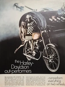 1969 Harley Davidson M65 Stampa moto sportiva annuncio - Foto 1 di 1