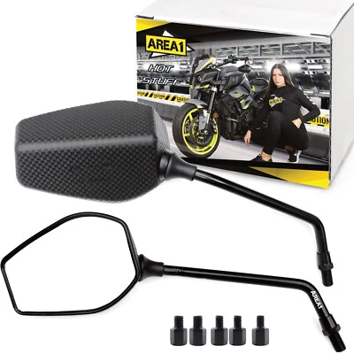 Specchietti Retrovisori Moto Scooter omologato 8mm/10mm destra e sinistra (V11) - Immagine 1 di 4