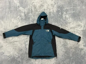 VINTAGE THE NORTH FACE MOUNTAIN LIGHT GORE TEX DAMEN JACKE MITTELBLAU KAPUZE - Bild 1 von 12
