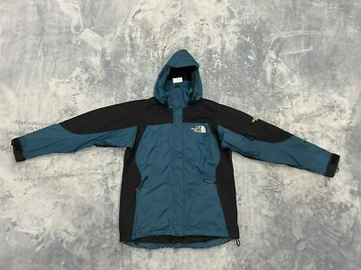 CHAQUETA MUJER VINTAGE THE NORTH FACE MOUNTAIN LIGHT GORE TEX AZUL MEDIO CON CAPUCHA Foto 1 de 4