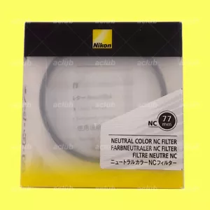 Originale Nikon 77 mm colore neutro filtro NC protezione obiettivo trasparente NC-77 mm - Foto 1 di 3
