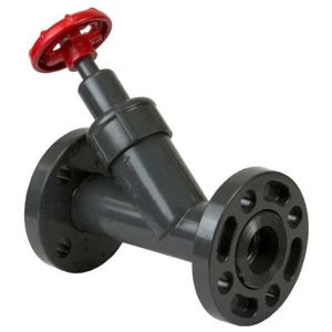 Spears® 1723-005 Y-Pattern Valve, 1/2 in Nominal, Flanged End Style, PVC Body - Picture 1 of 1