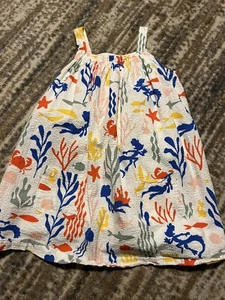 Disney Girls Kids Summer Mermaid Dress Ocean Jellyfish Fish Size 5/6 - Picture 1 of 2