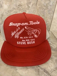 Vtg Snap-on Tools Trucker Hat Snapback Cap - Picture 1 of 2