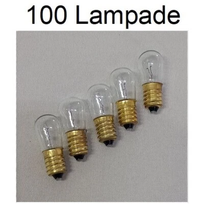 100 lampade di ricambio CHIARE incandescenza 14V per catenaria da 20 luci - Immagine 1 di 4