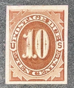Travelstamps: US Stamps Scott #J26P4 10c Postage Due Proof on Card NGAI LH - Picture 1 of 5