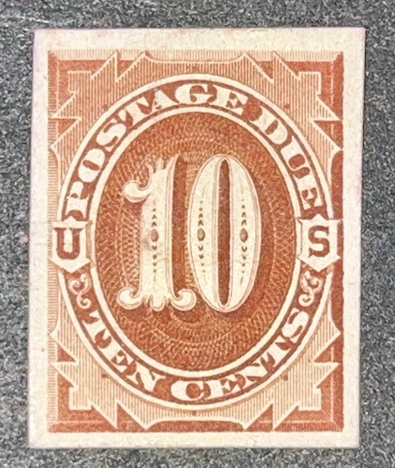 Travelstamps: US Stamps Scott #J26P4 10c Postage Due Proof on Card NGAI LH - Image 1 of 4