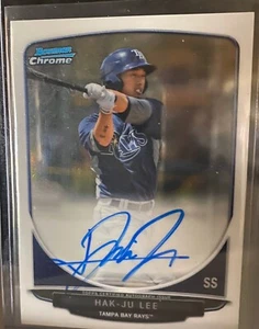 2013 Bowman Chrome Prospect Autographs HAK-JU LEE RC #BCP-HL TAMPA BAY RAYS NICE - Picture 1 of 2