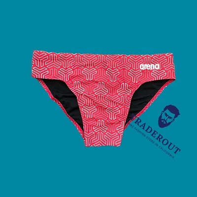 Arena men red Kikko Swim Brief bikini swimwear swimsuit size 34 36 38 - Image 1 of 4