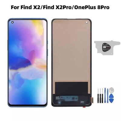 For Find X2/Find X2Pro/OnePlus 8Pro TFT Digital Display LCD Touch Screen lot - Image 1 of 4